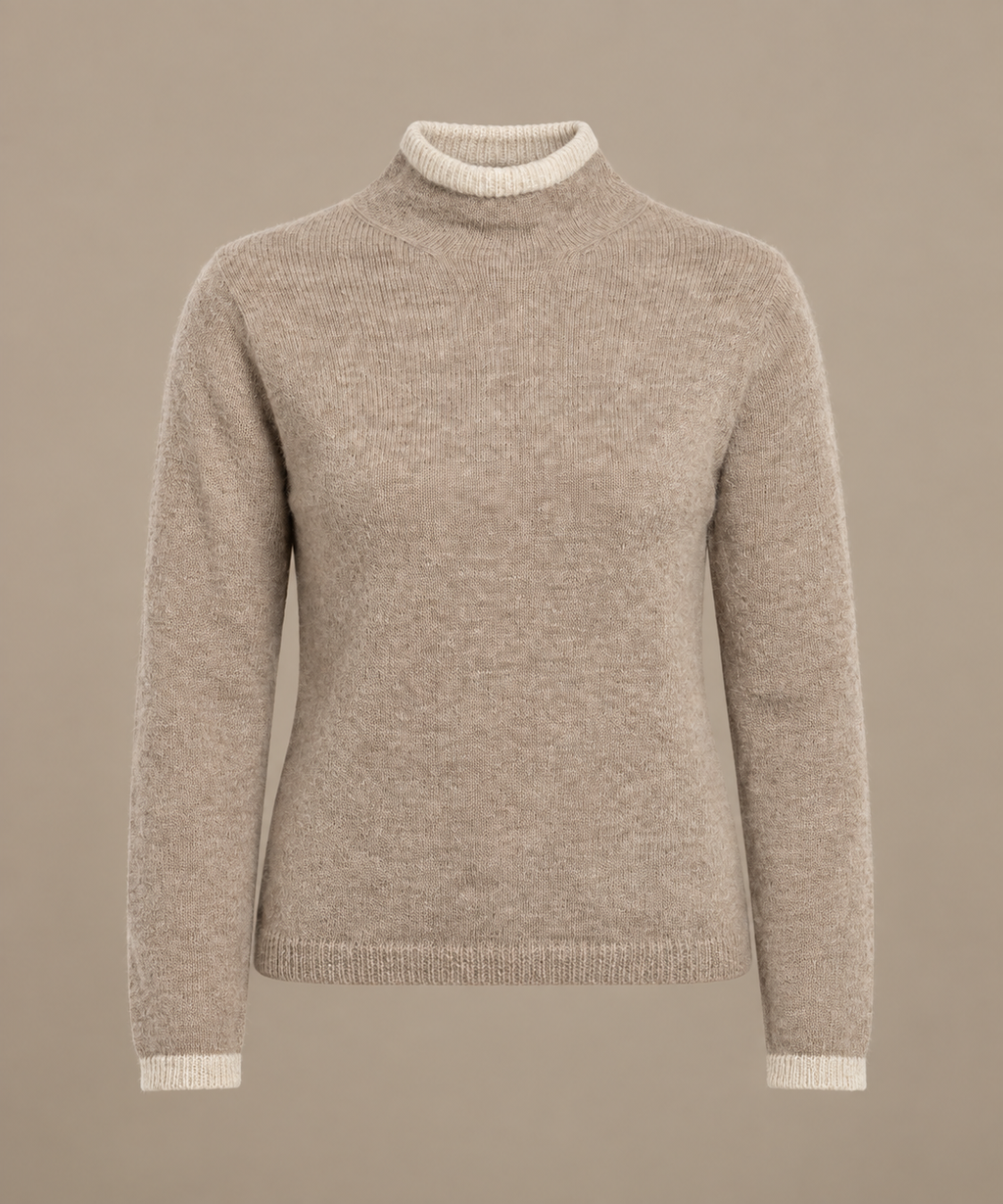 Dune alpaca trui met hoge hals