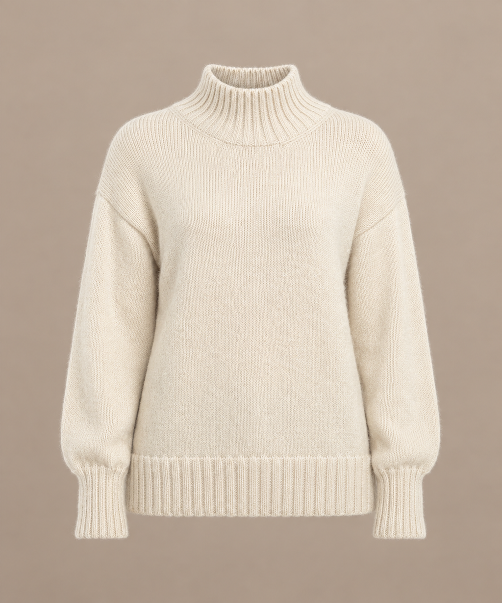 DOROTHEE alpaca trui met hoge hals