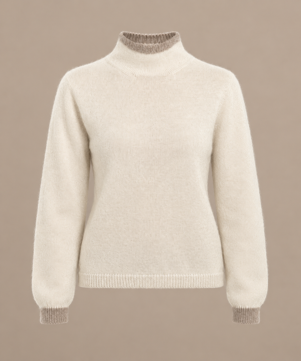 Dune alpaca trui met hoge hals