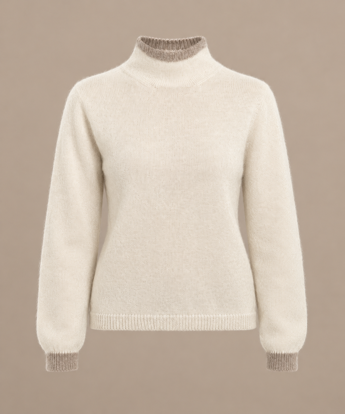 Dune alpaca trui met hoge hals