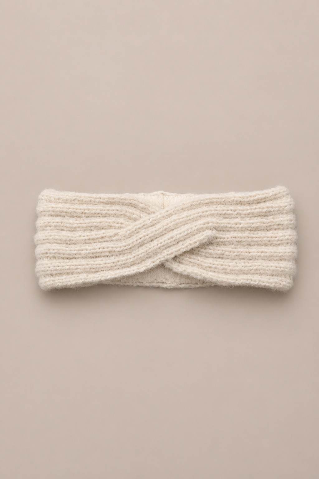ZENA alpaca hoofdband cloudy white