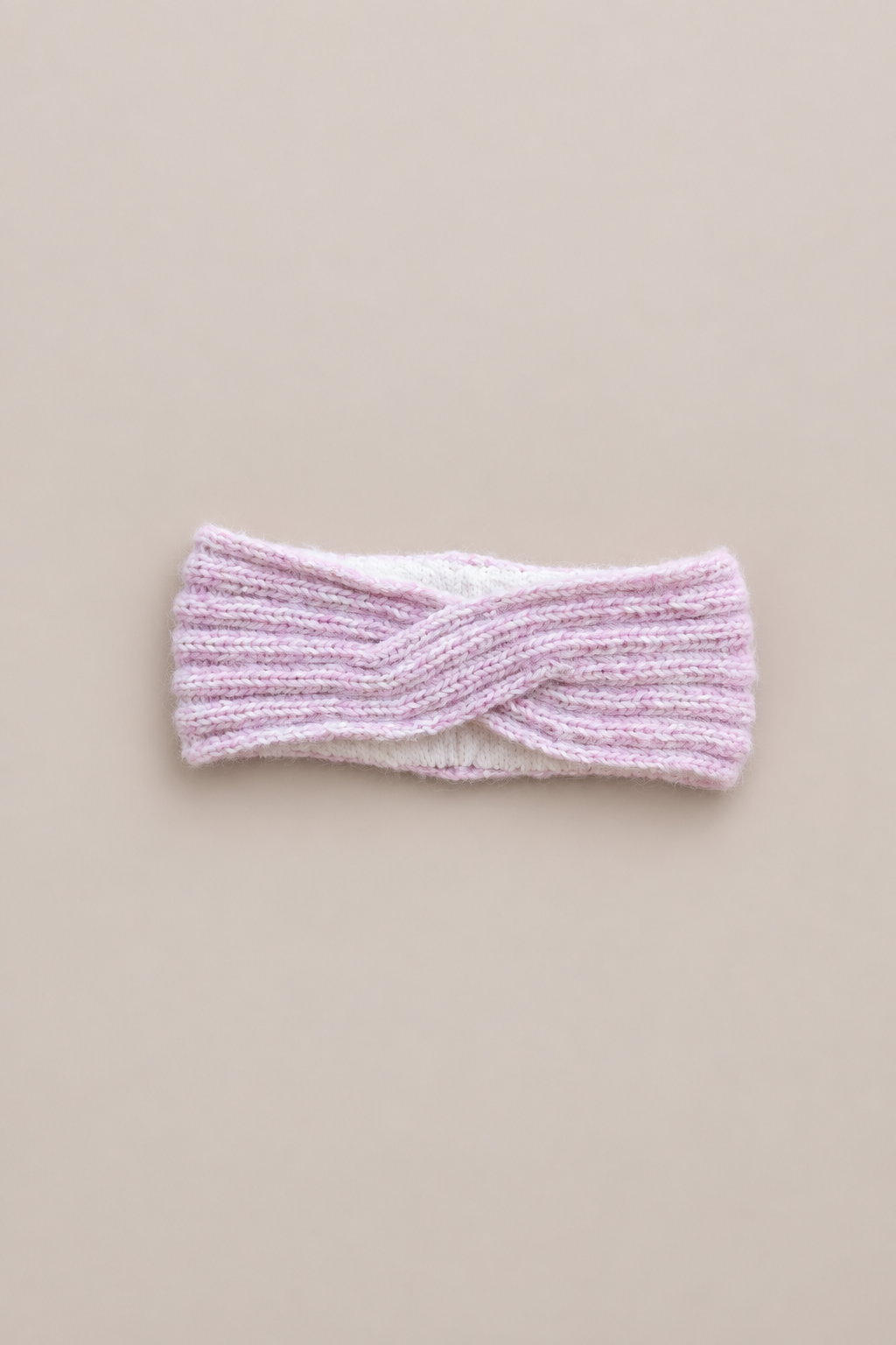 ZENA alpaca hoofdband powder pink/cloudy white