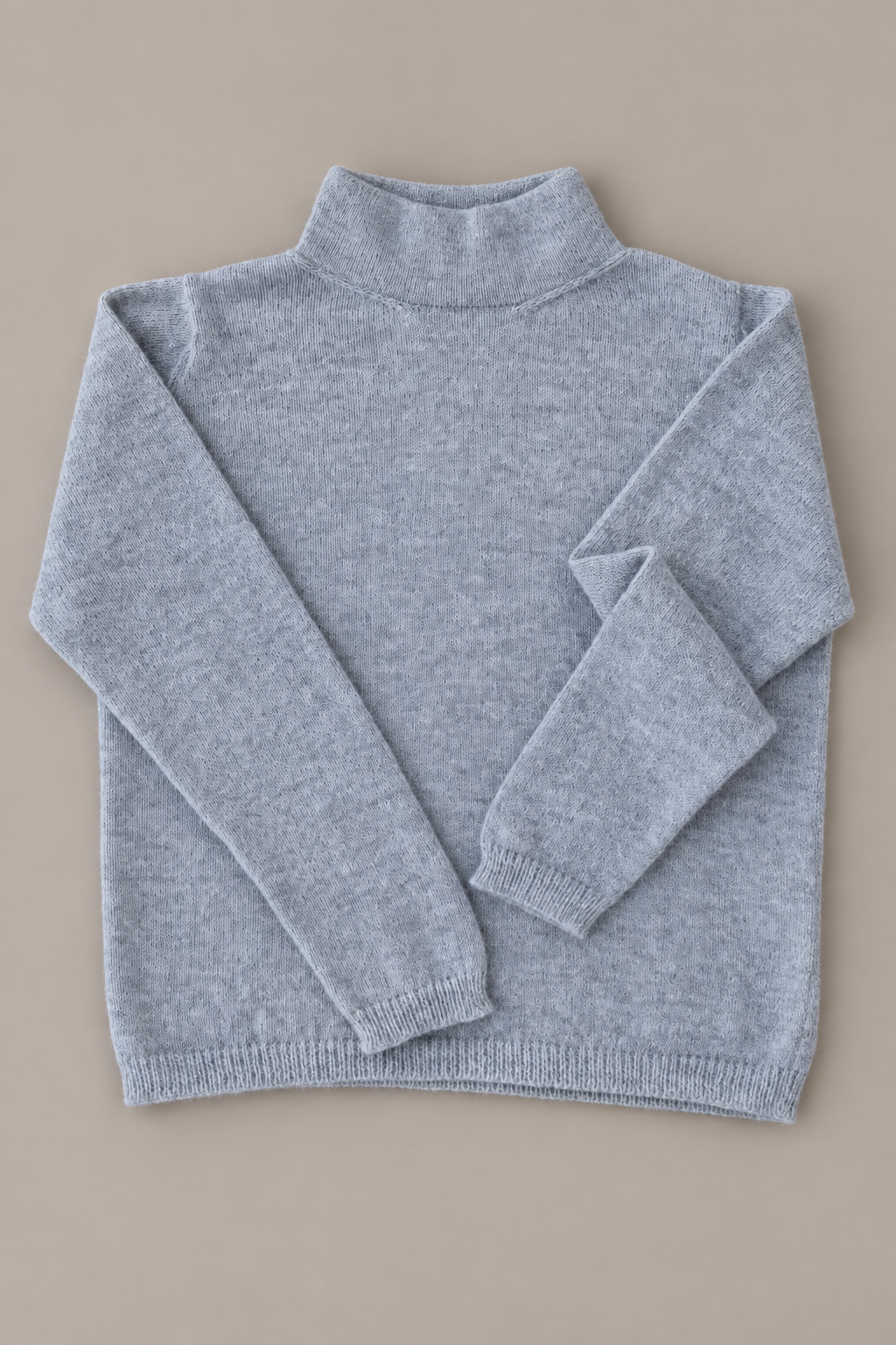 DANIRA alpaca trui met hoge hals
