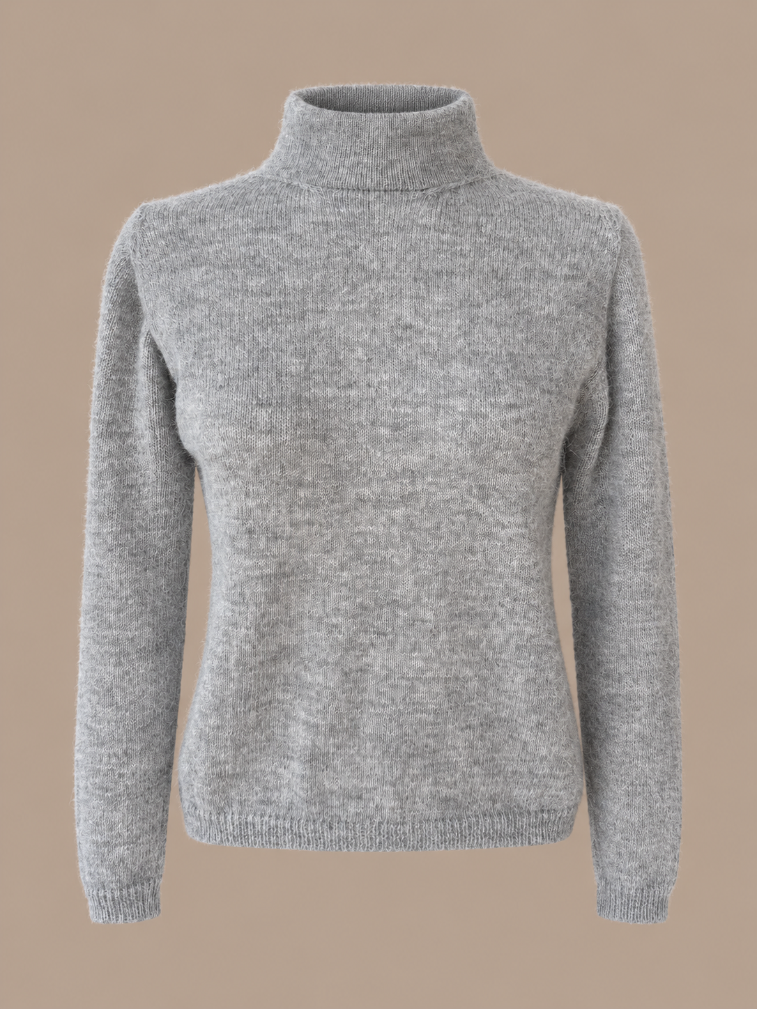DANIRA alpaca trui met hoge hals