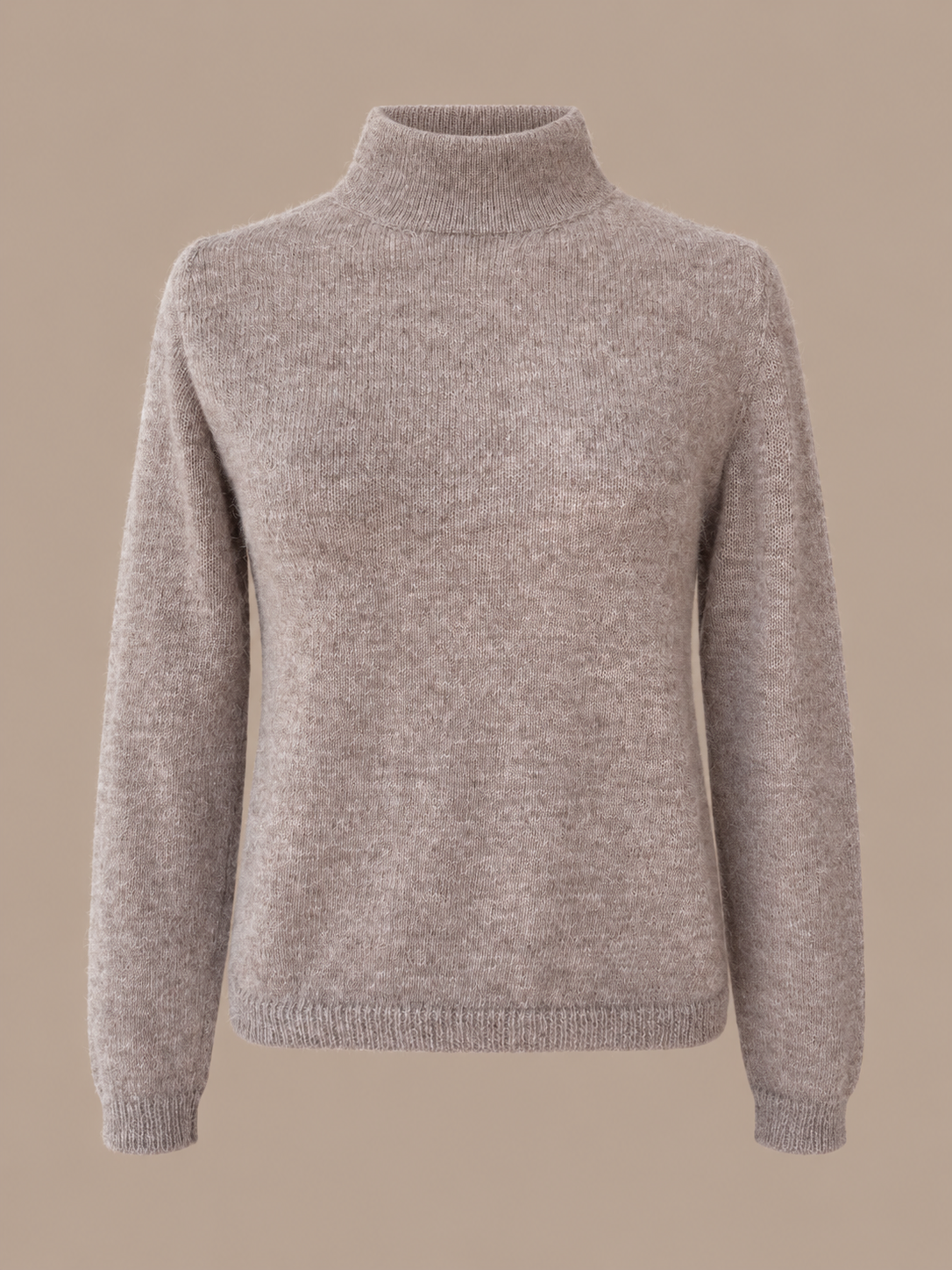 DANIRA alpaca trui met hoge hals